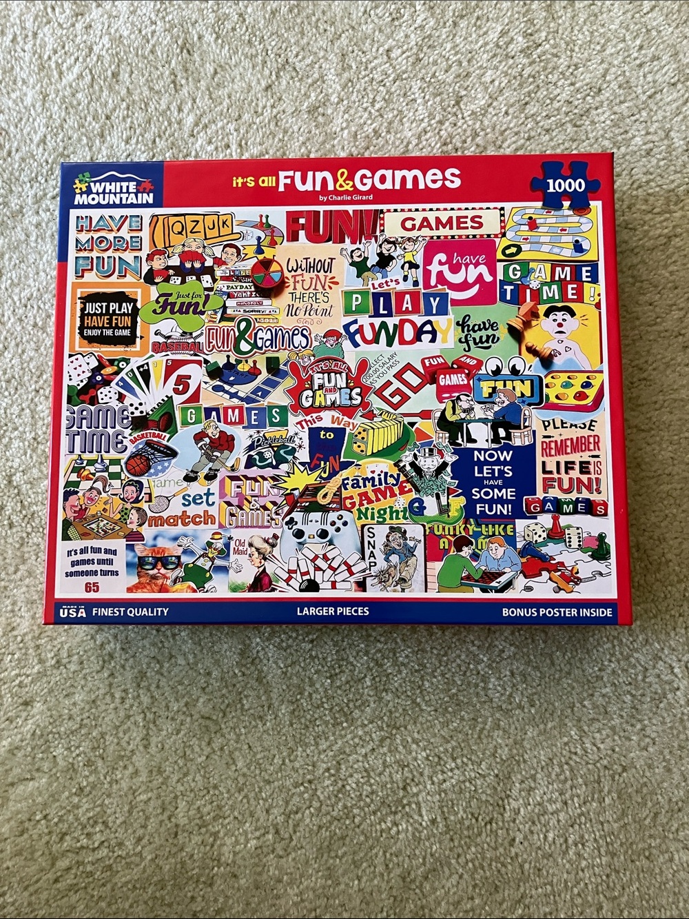 White Mountain Red Fun & Games Puzzle